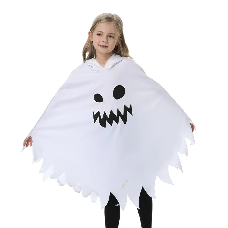 Glow &amp; Boo – Kids’ Glow-in-the-Dark Ghost Poncho
