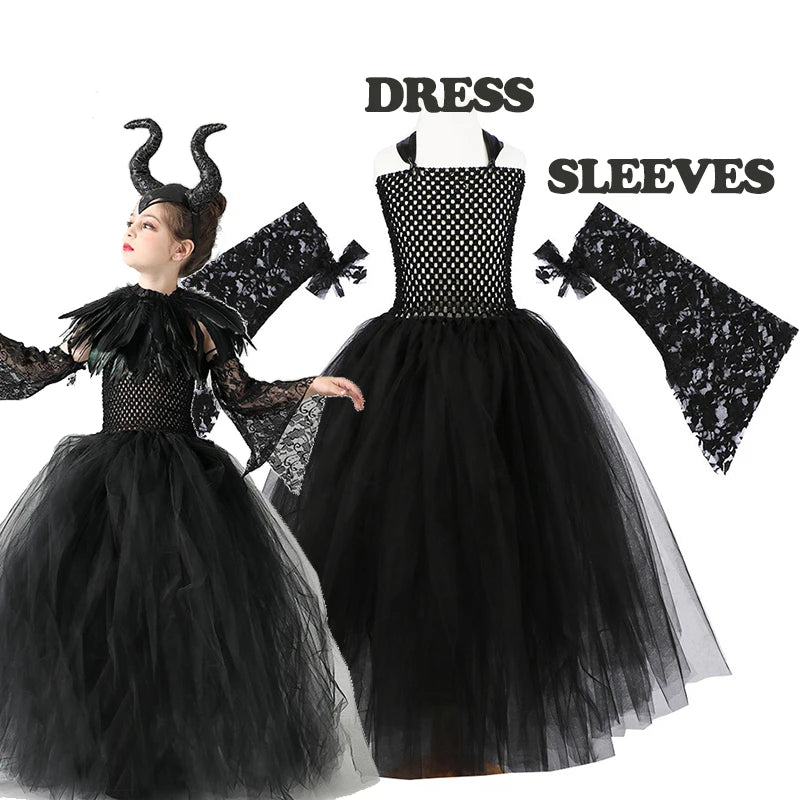 Dark Enchantress – Kids’ Maleficent Costume Set