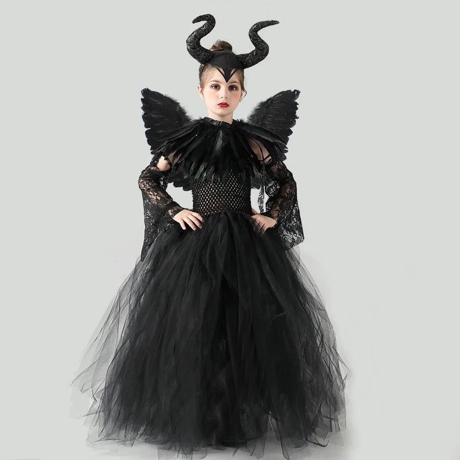 Dark Enchantress – Kids’ Maleficent Costume Set