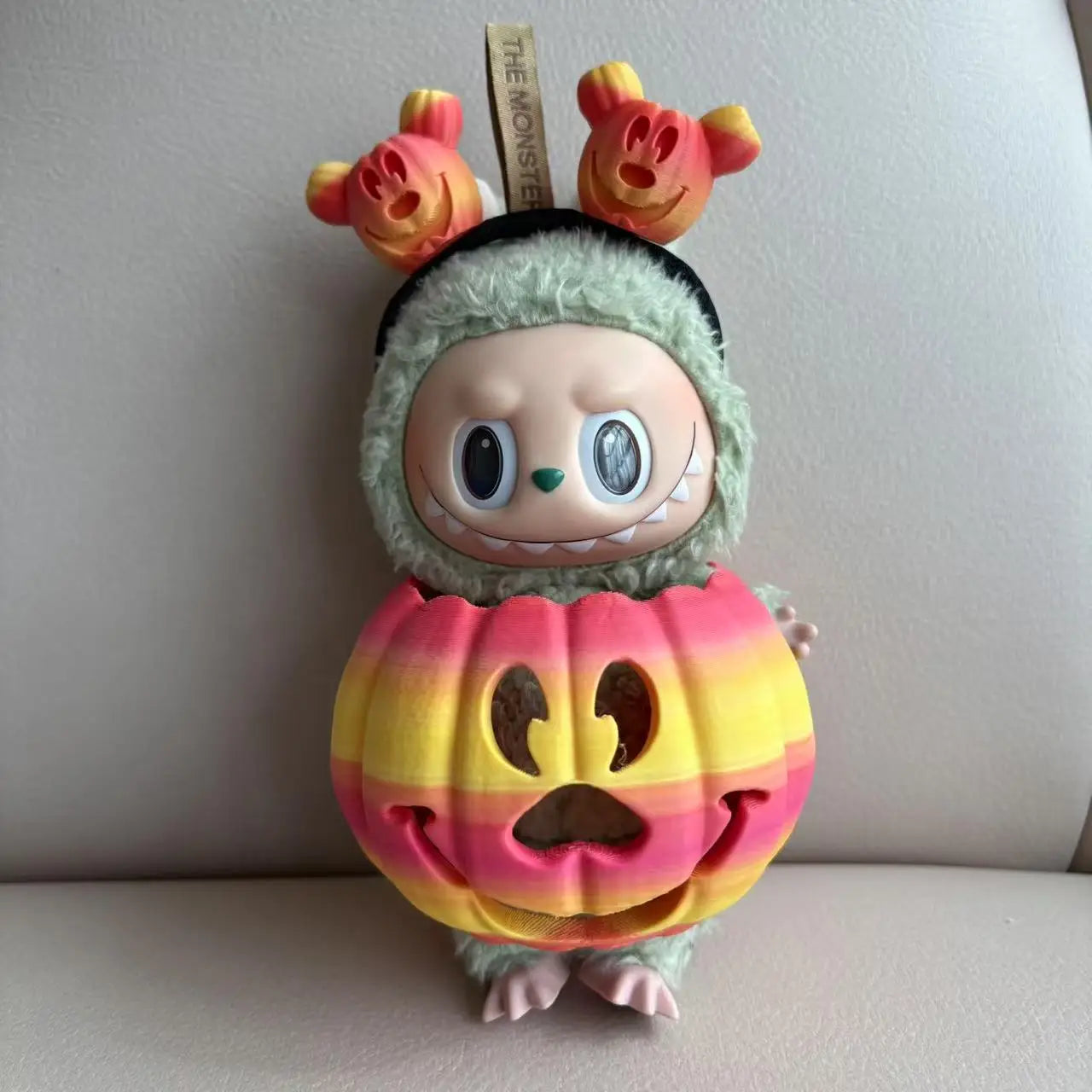 Rainbow Pumpkin Trickster Figurine