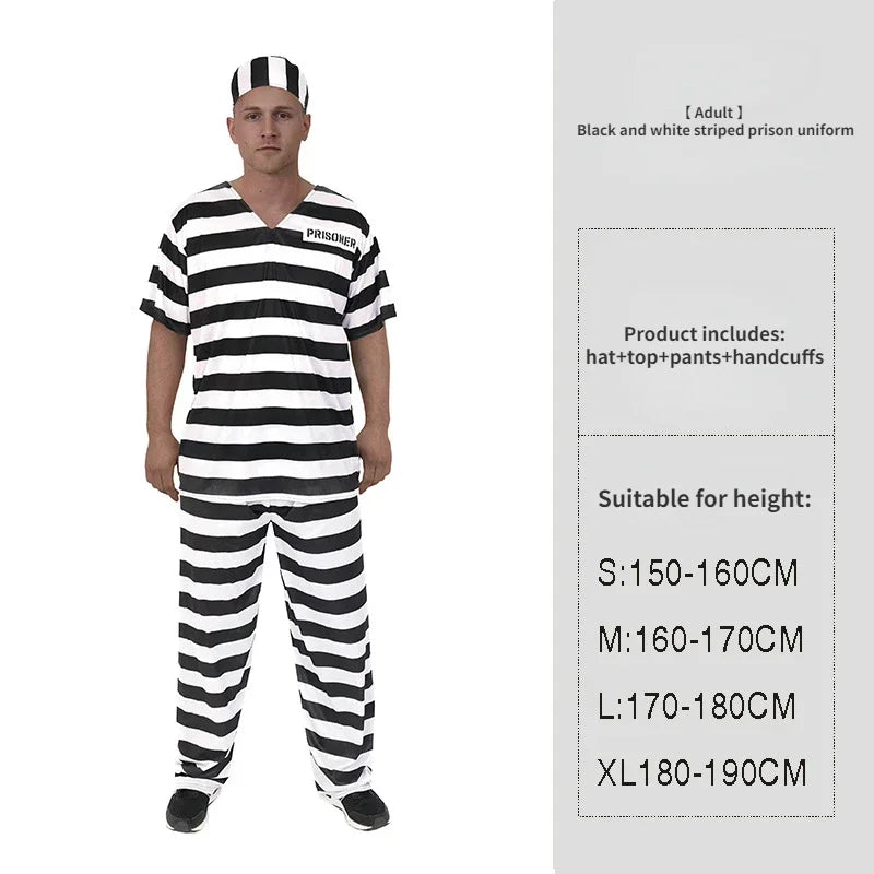 Lockdown Prisoner Costume Set