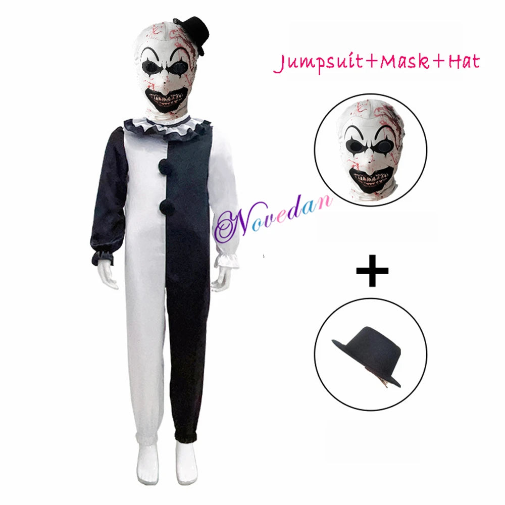 Creepy Carnival Clown – Kids’ Halloween Costume Set