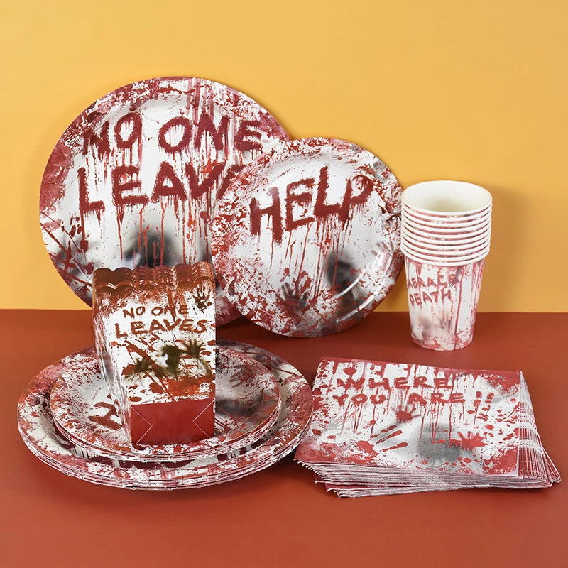 Bloody Horror Party Tableware Set