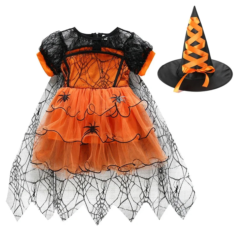 Little Pumpkin Witch – Kids’ Halloween Costume Set