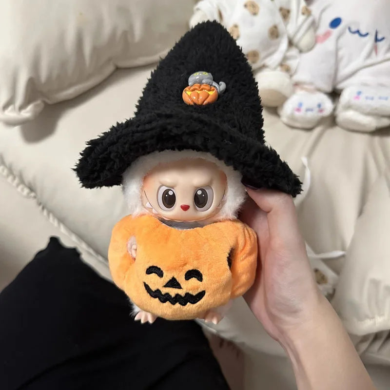 Pumpkin Witch Plush Duo