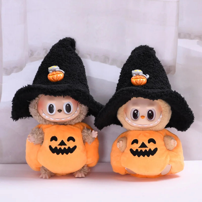 Pumpkin Witch Plush Duo