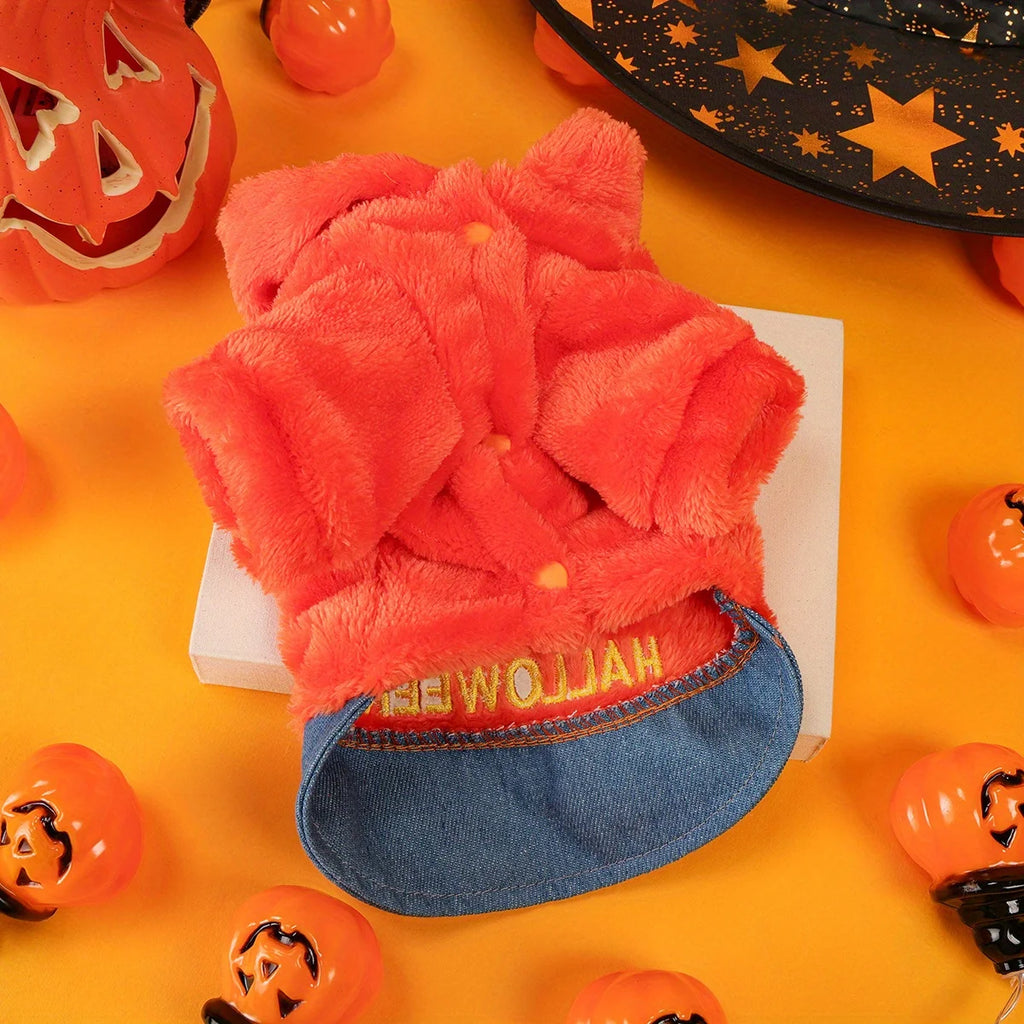 Pumpkin Paws Hoodie – Cozy Halloween Outfit for Pets