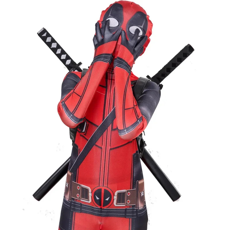 Heroic Mercenary Suit – 4-Piece Deadpool-Inspired Costume Set