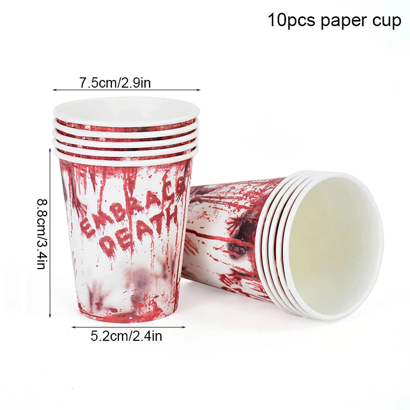 Bloody Horror Party Tableware Set