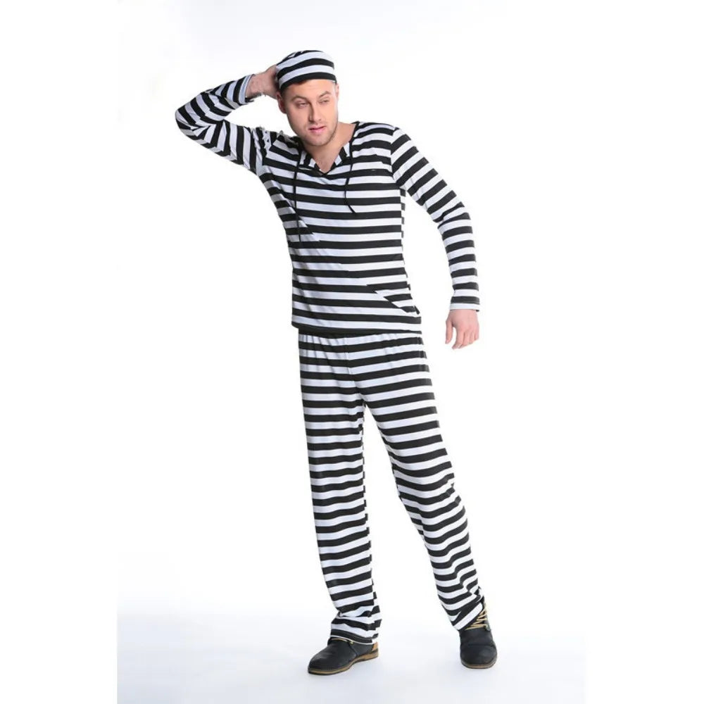 Partners in Crime – Couple Prisoner Costume Set