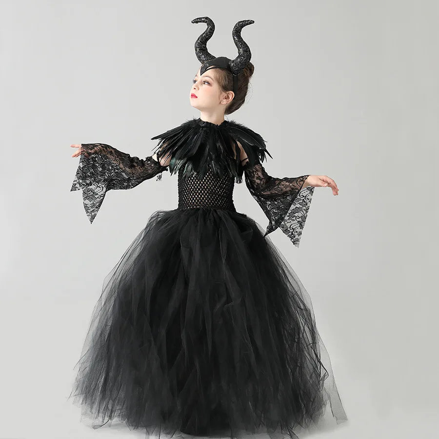 Dark Enchantress – Kids’ Maleficent Costume Set