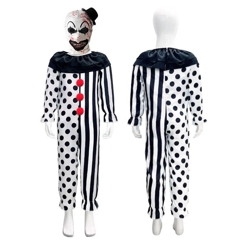 Creepy Carnival Clown – Kids’ Halloween Costume Set