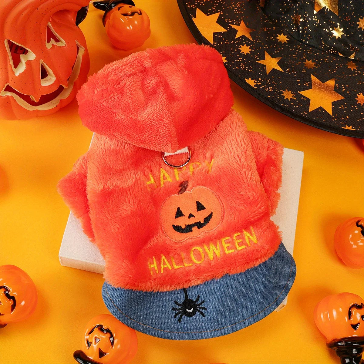 Pumpkin Paws Hoodie – Cozy Halloween Outfit for Pets