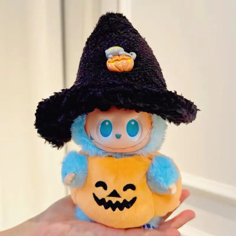 Blue Pumpkin Witch Plush