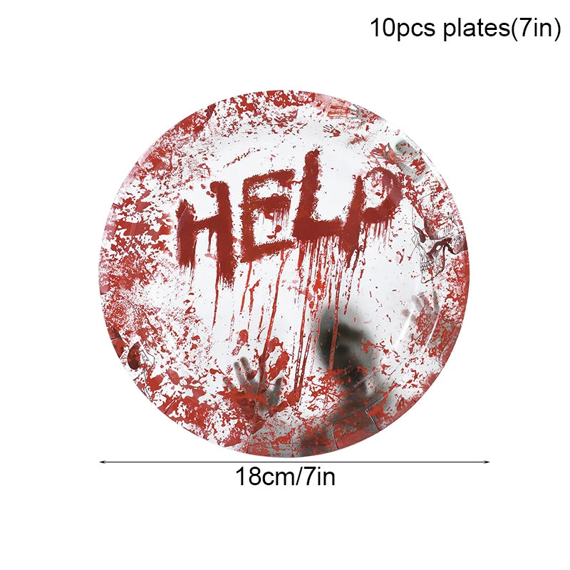 Bloody Horror Party Tableware Set