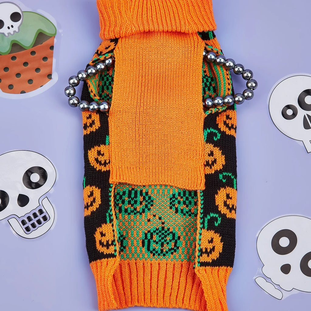 Pumpkin Pup Sweater – Cozy Halloween Knit for Dogs