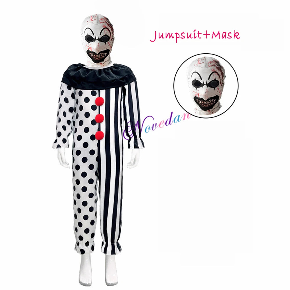 Creepy Carnival Clown – Kids’ Halloween Costume Set