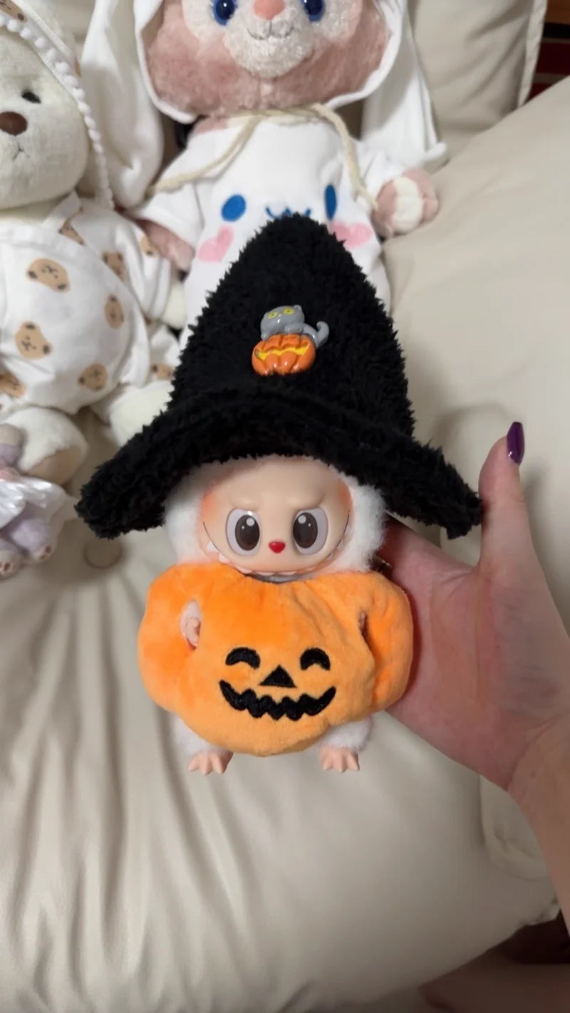 Pumpkin Witch Plush Duo