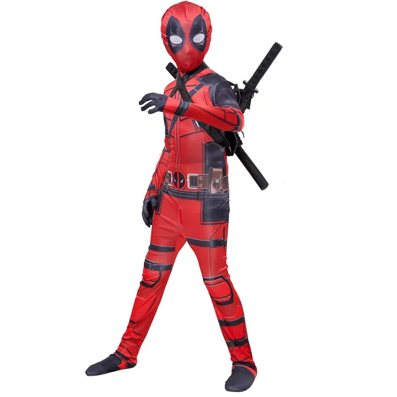 Heroic Mercenary Suit – 4-Piece Deadpool-Inspired Costume Set