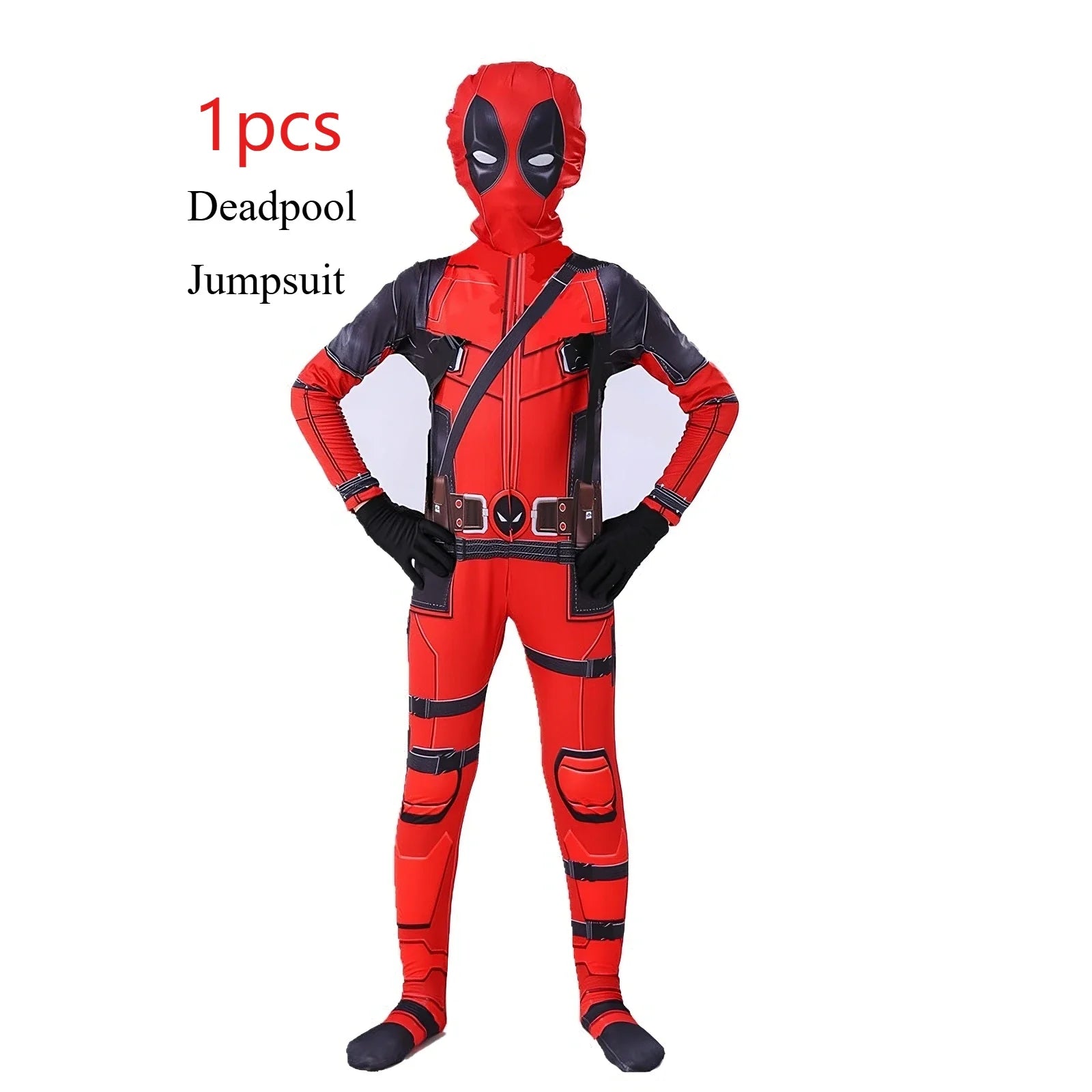 Heroic Mercenary Suit – 4-Piece Deadpool-Inspired Costume Set