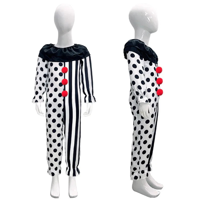 Creepy Carnival Clown – Kids’ Halloween Costume Set