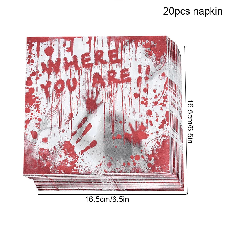 Bloody Horror Party Tableware Set