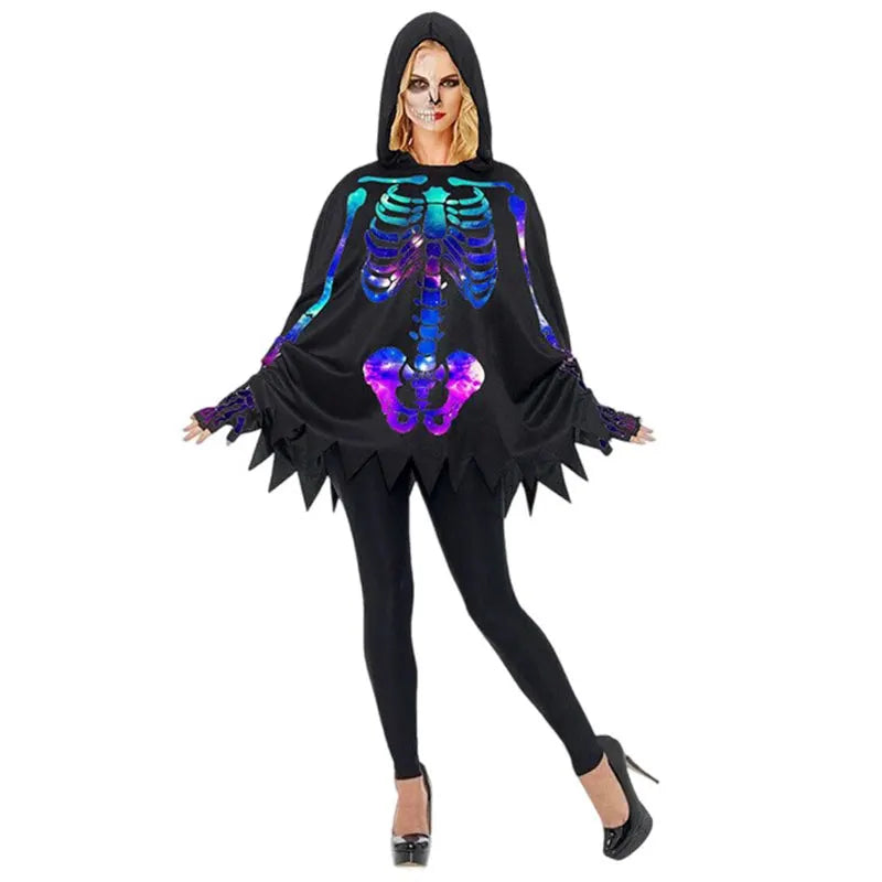 Neon Nightmare Cape – Women’s Halloween Cloak”