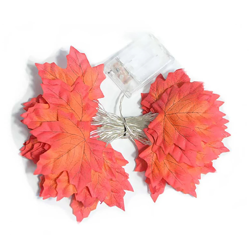 Spooky Glow Maple Leaf Lights