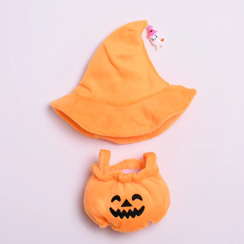 Pumpkin Witch Plush Duo