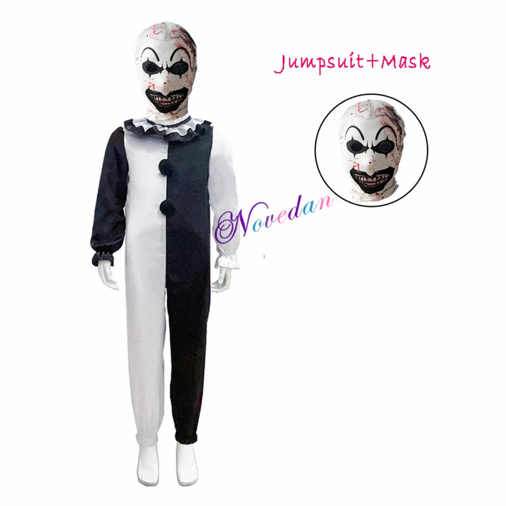 Creepy Carnival Clown – Kids’ Halloween Costume Set