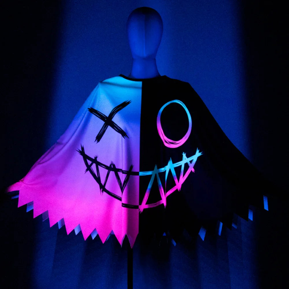 Neon Nightmare Cape – Women’s Halloween Cloak”