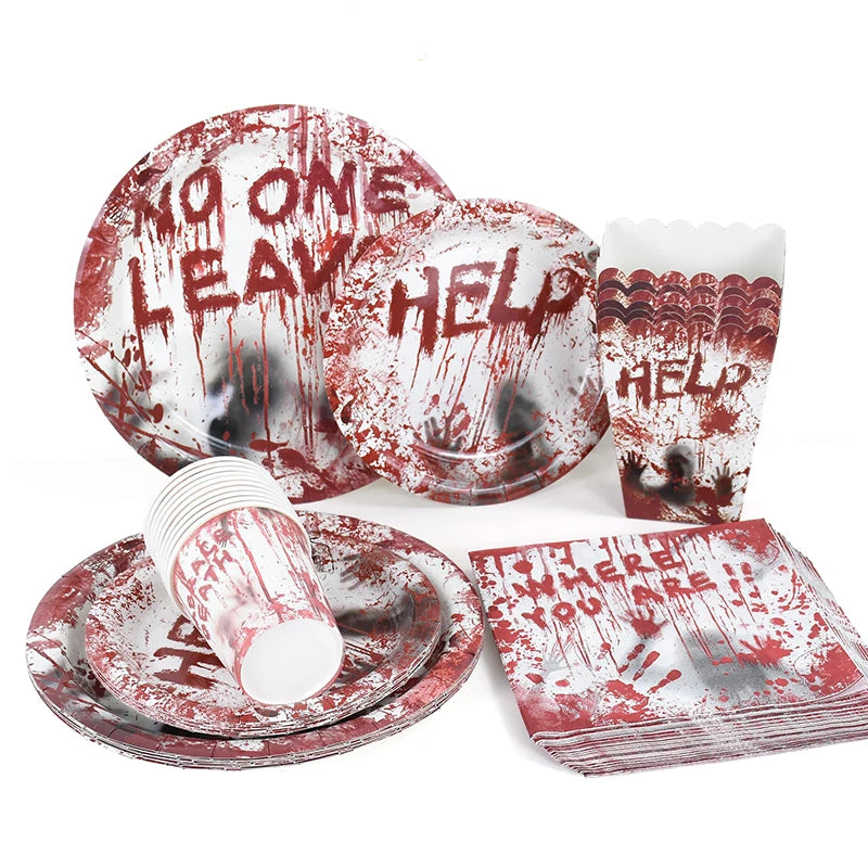 Bloody Horror Party Tableware Set