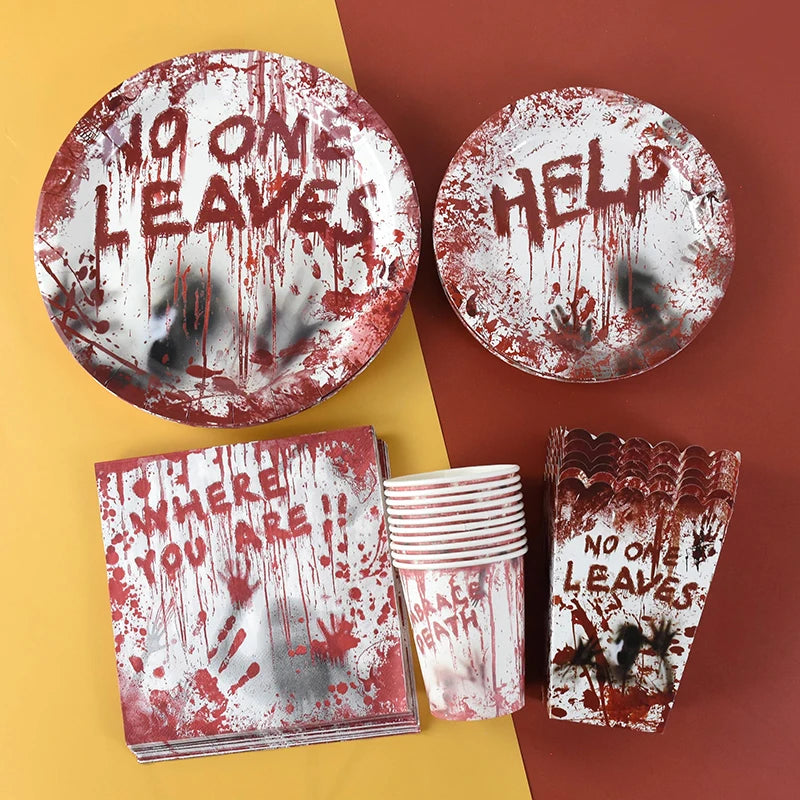 Bloody Horror Party Tableware Set