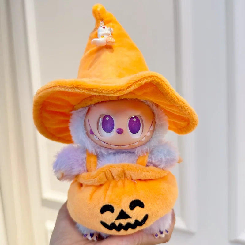 Blue Pumpkin Witch Plush